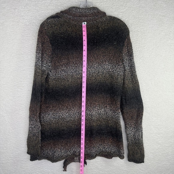 Cabi‎ Sweater Womens Medium Ombre Button Front Fringe Pockets 903 Cardigan - Picture 10 of 12